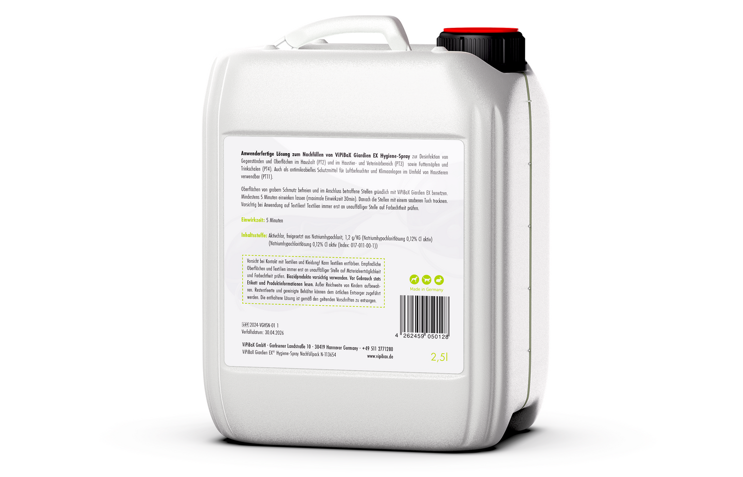 ViPiBaX Giardien EX recharge pour spray hygiénique - 2,5l