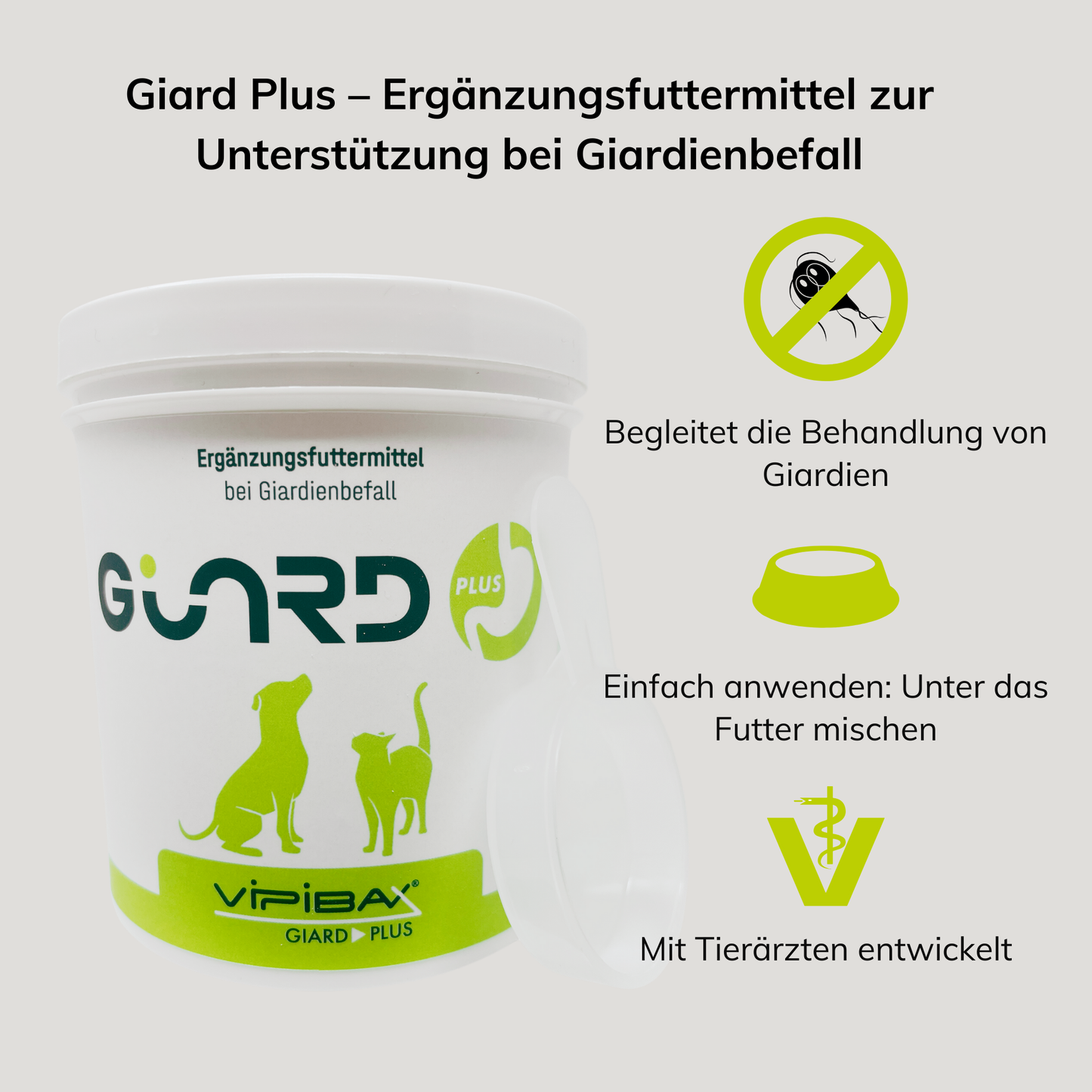 Giard Plus – Effektive Unterstützung gegen Giardien für Hunde und Katzen
