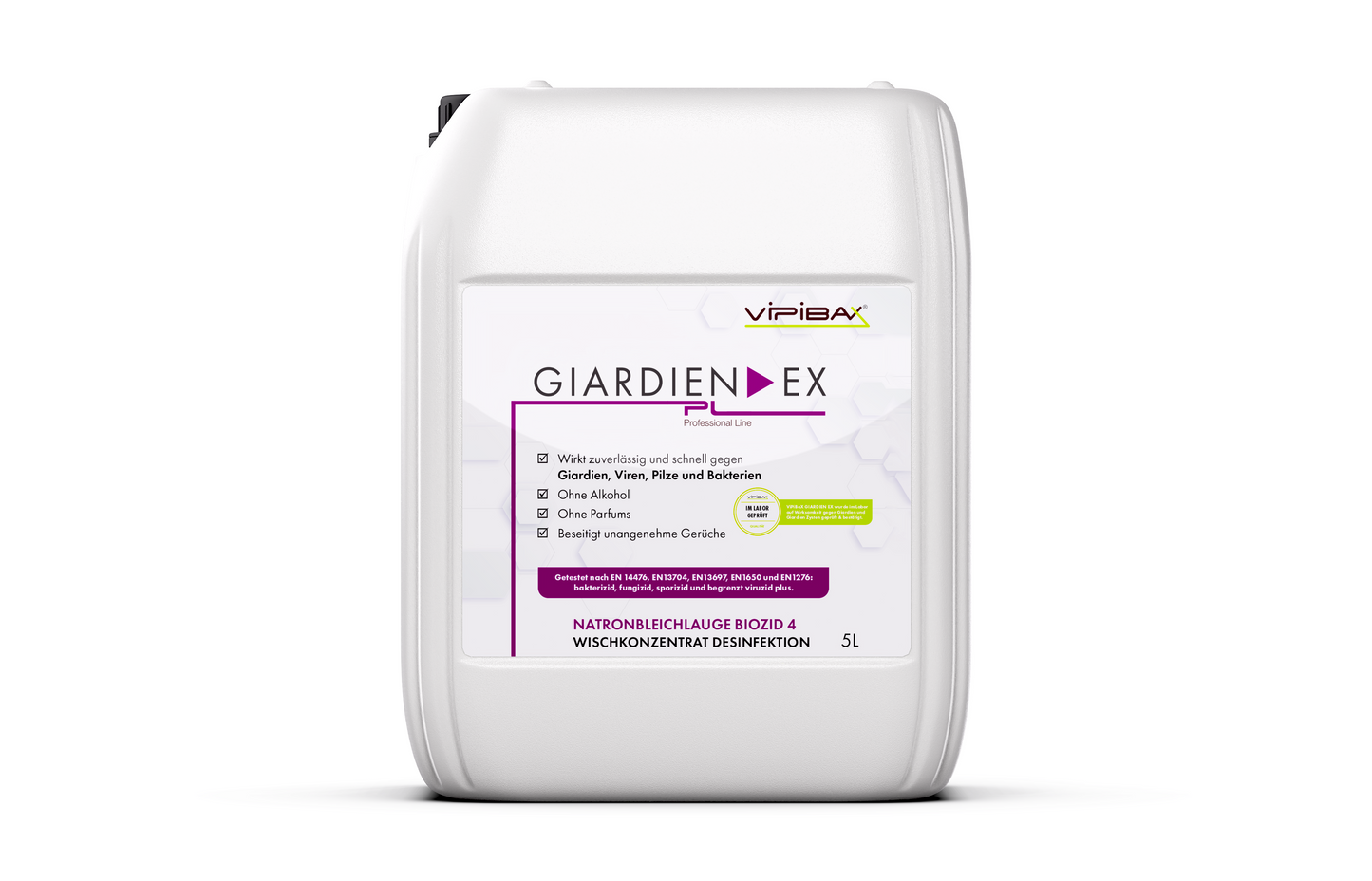 ViPiBaX Giardien EX® Wischkonzentrat Professional Line Natronbleichlauge Biozid 4 -5000ml