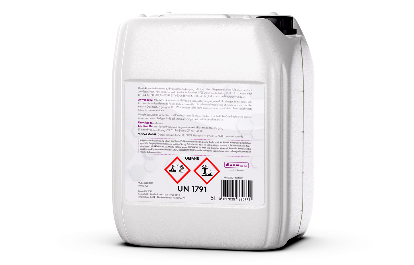 ViPiBaX Giardien EX concentré d'essuyage Ligne Professionnelle - 5l