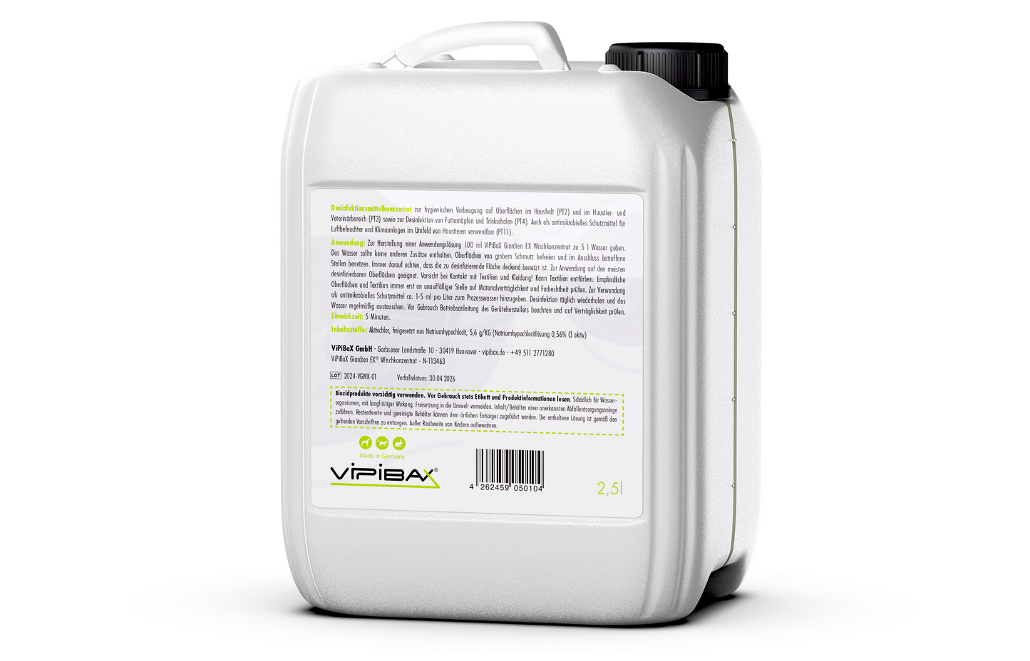 Concentré d'essuyage ViPiBaX Giardia EX - 2,5l